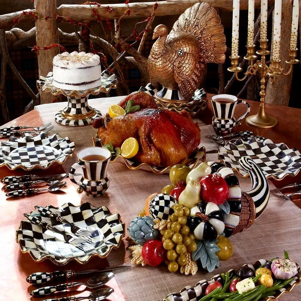 NEW MacKenzie-Childs Autumn Harvest Copper Turkey in Original Box Thanksgiving